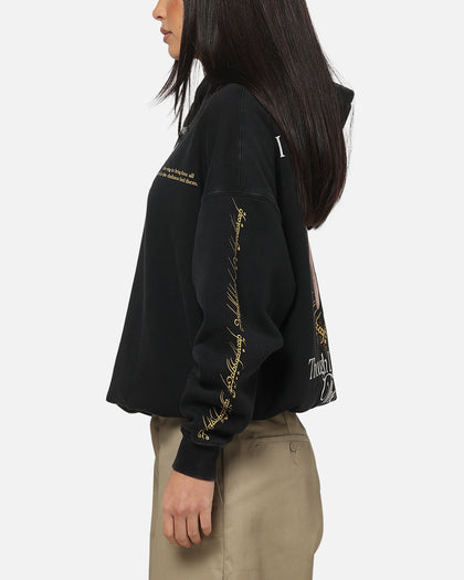 73Studio X The Lord Of The Rings The Ring Hoodie Black Acidwash