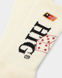 Honor The Gift Women's Lucky 7 Socks Bone