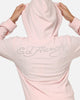 Ed Hardy Women's Rhinestone Cropped Hoodie Pink