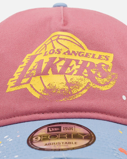 New Era Los Angeles Lakers 'Seasoned' 9FORTY A-Frame Strapback Pink/Blue