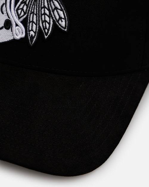 47 Brand Chicago Blackhawks 'Ultrasuede' 47 MVP Strapback Black/White