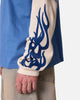MNML Layered Flame Pocket Long Sleeve T-Shirt Washed Blue