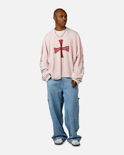 MNML Washed Chopper Thermal Shirt Washed White