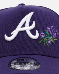 New Era Atlanta Braves 'Purple Rose' 9FORTY A-Frame Snapback Purple