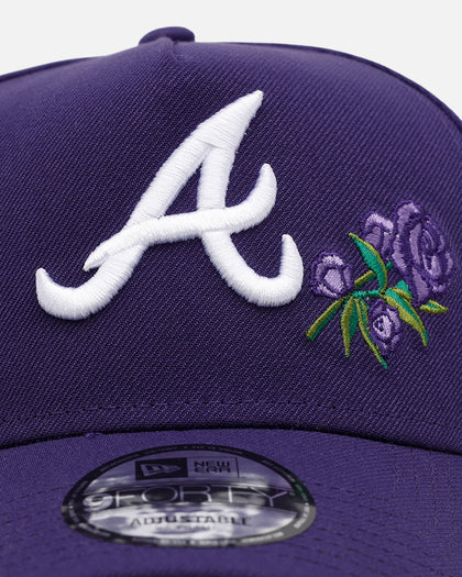 New Era Atlanta Braves 'Purple Rose' 9FORTY A-Frame Snapback Purple
