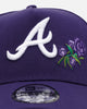 New Era Atlanta Braves 'Purple Rose' 9FORTY A-Frame Snapback Purple