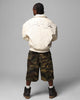 Loiter Solar Vegan Leather Varsity Jacket Beige