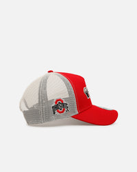 New Era Ohio State Buckeyes 'Hand Signals' 9FORTY A-Frame Trucker Snapback Official Team Colors