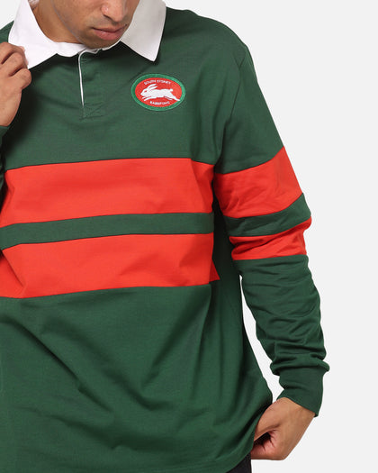 Bleacher Athletic South Sydney Rabbitohs NRL Legacy Rugby Polo Shirt Green