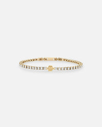Philipp Plein Plein Tennis Royal Clear Crystal Bracelet Gold