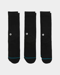 Stance Icon 3 Pack Black