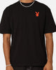 Playboy Bunny O Gothic Stack T-Shirt Black