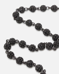 Saint Morta 4mm Iced Ball Chain Iced Black