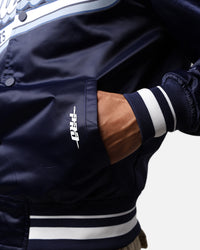Pro Standard Dallas Cowboys Rib Satin Jacket Midnight Navy