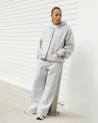 American Thrift Zip Hoodie Grey Heather