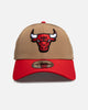 New Era Chicago Bulls "Prolite Two Tone" 9Forty A-Frame Snapback Beige/Khaki