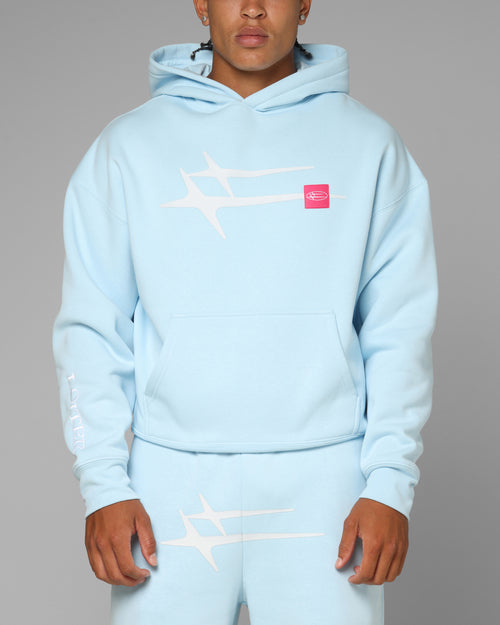 Loiter Hybrid Hoodie Light Blue