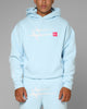 Loiter Hybrid Hoodie Light Blue