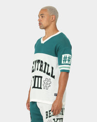 BEENTRILL Numerals Football Jersey Cream/Green