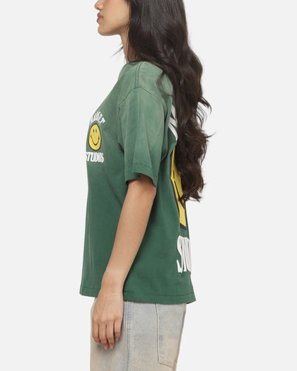 Market Smiley Lockup T-Shirt Dark Green