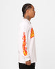 Rae Sremmurd Rae Flames Long Sleeve T-Shirt White