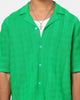 XXIII Lorenzo Knit Button Up Shirt Green