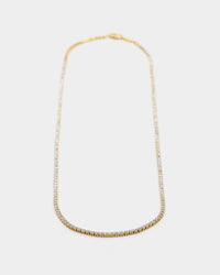 NXS 2MM Micro Tennis Necklace Gold