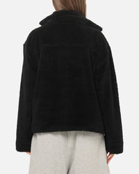 Nike Women's Sportswear Essential High-Pile Fleece Jacket Black/Sail