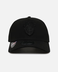 New Era Brisbane Lions 'Triple Black' 9FORTY A-Frame Snapback Black