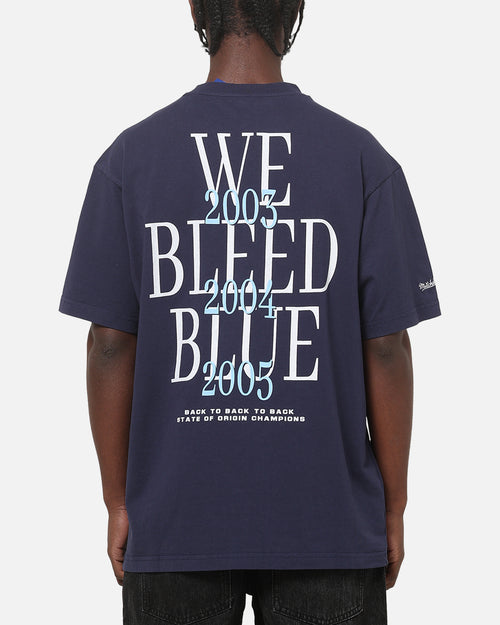 Mitchell & Ness New South Wales Blues We Bleed Blue T-Shirt Navy
