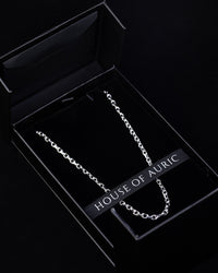 House Of Auric 3.5mm Straight Cut Cable Chain Silver