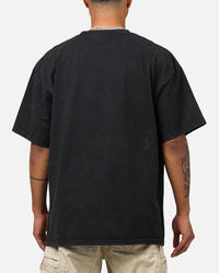 UFC By 73Studio Jon Jones Big Face T-Shirt Black Acidwash