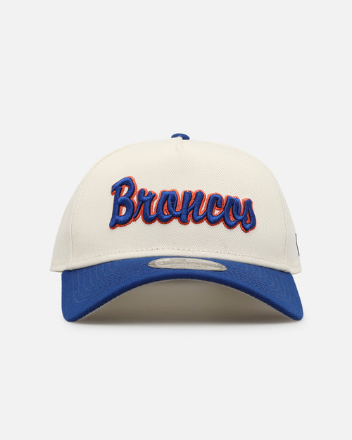 New Era Boise State Broncos 'Boise State University' 9FORTY Two Toned A-Frame Snapback Chrome/OTC