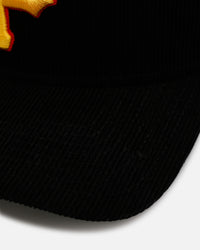 New Era Pittsburgh Pirates 'Black Cord' 9FORTY A-Frame Corduroy Snapback Black