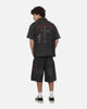 Saint Morta Graves Short Sleeve Button Up T-Shirt Black Shadow
