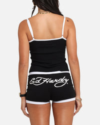 Ed Hardy Women's Logo Camo Singlet Black/White