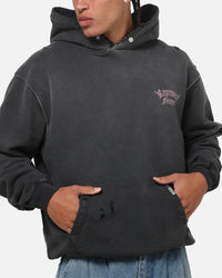 Represent Duality Hoodie Washed Black
