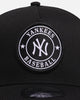 New Era New York Yankees 'Stripe' 9FORTY A-Frame Trucker Snapback Black/White