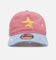 New Era Houston Astros 'Seasoned' 9FORTY A-Frame Strapback Pink/Blue