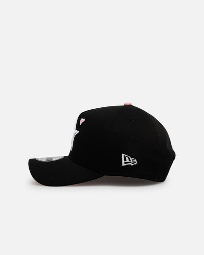New Era Houston Astros 'Pink Satin Hearts 2.0' 9FORTY A-Frame Snapback Black/Pink