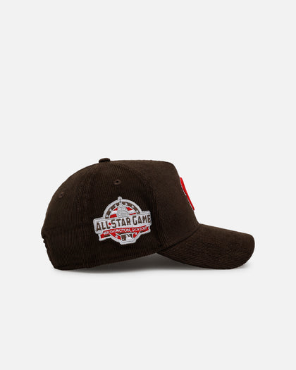New Era Washington Nationals 'Walnut Cord' 9FORTY A-Frame Corduroy Snapback Walnut