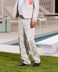Loiter Western Trouser Off White