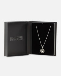 NXS Burning Heart Necklace White Gold