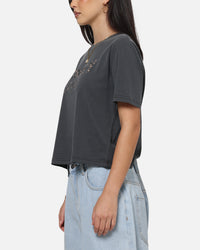 Tommy Jeans Women's TJW Boxy Leopard Varsity T-Shirt Black