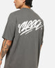 Carre Tag Mock Neck T-Shirt Black Acidwash