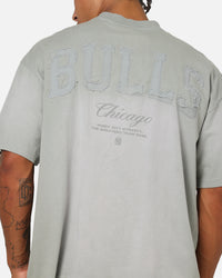 Mitchell & Ness Chicago Bulls Big Oversized Logo T-Shirt Neutral Grey