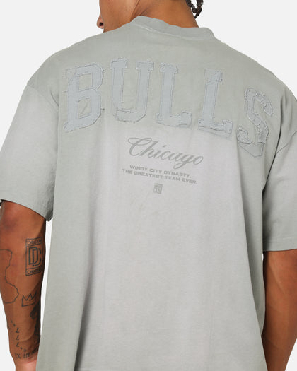 Mitchell & Ness Chicago Bulls Big Oversized Logo T-Shirt Neutral Grey