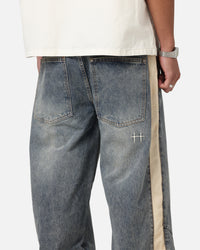 Saint Morta Amplus Sidewinder Jeans Dirty Denim/Off White