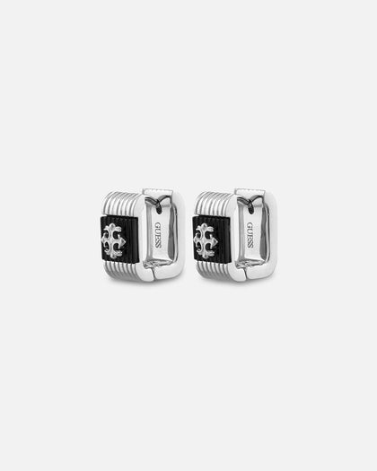 Guess Mainline Rebel Moon 12MM Striped Earrings Steel