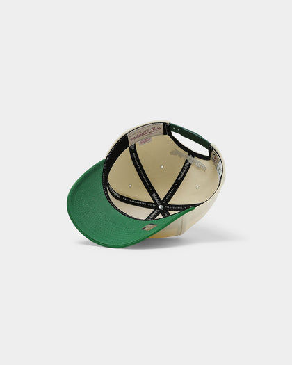 Mitchell & Ness Boston Celtics Pro Crown Snapback Off White/Green